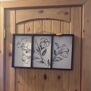 Elegant Black and White Floral Wall Art